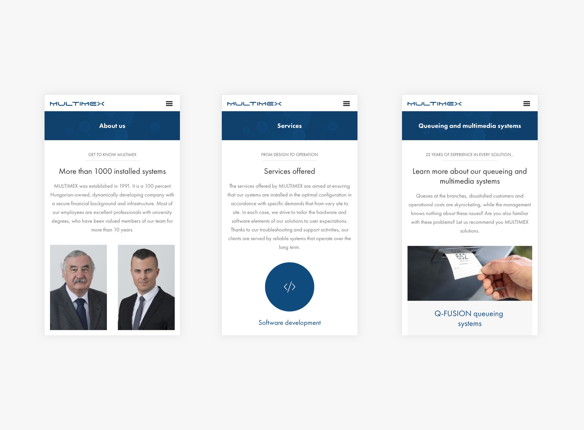 Multimex - Reszponzív webdesign - Üzleti reszponzív weboldal készítés